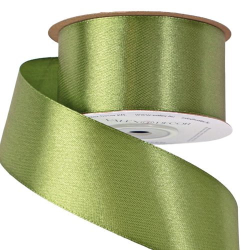 Satin ribbon 38mm x 22.86m - Moss Green