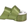 Satin ribbon 38mm x 22.86m - Moss Green