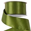 Szatén szalag 38mm x 22.86m - Olivazöld