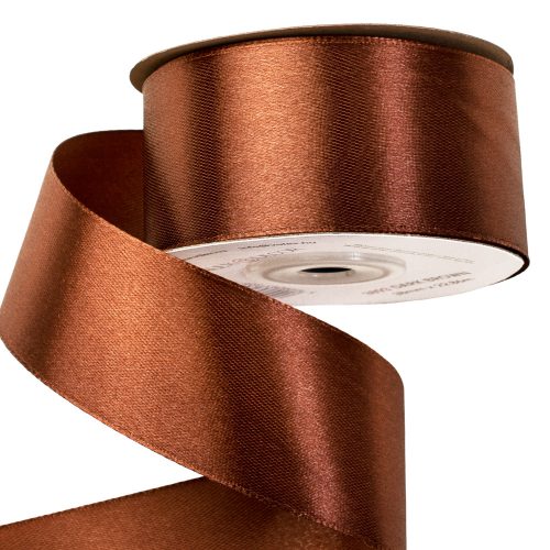 Satin ribbon 38mm x 22.86m - Dark brown