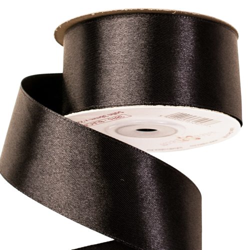 Satin ribbon 38mm x 22.86m - Black
