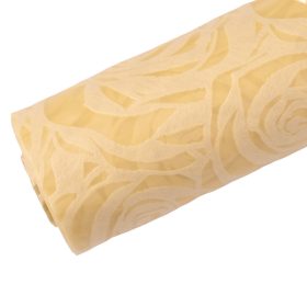 Rózsafejmintás 3D vetex 50cm x 4.5m - Krém