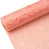 Rózsafejmintás 3D vetex 50cm x 4.5m - Púder rózsaszín