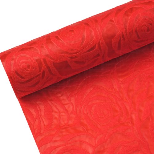Rosy 3D non-woven 50cm x 4.5m - Red