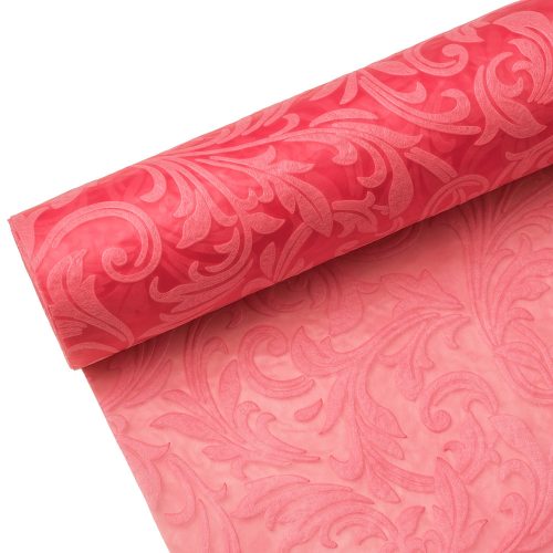 3D Swirl patterned non-woven 50cm x 4.5m - Pink