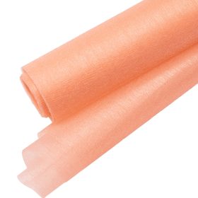 Csillogó fényű organza dekoranyag 47cm - Barack