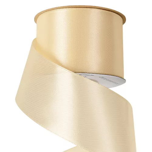 Satin ribbon 50mm x 22.86m - Ecru
