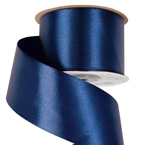 Satin ribbon 50mm x 22.86m - Navy blue