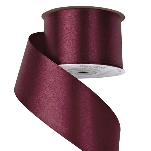 Satin ribbon 50mm x 22.86m - Wine red