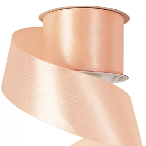 Satin ribbon 50mm x 22.86m - Light peach
