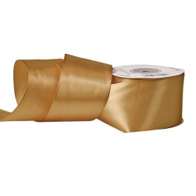 Szatén szalag 50mm x 22.86m - Aranybarna
