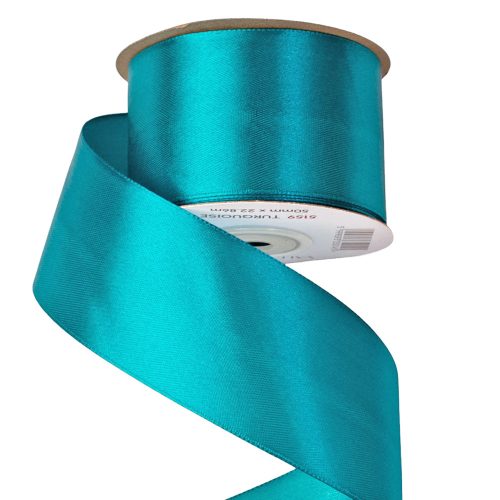 Satin ribbon 50mm x 22.86m - Turquise