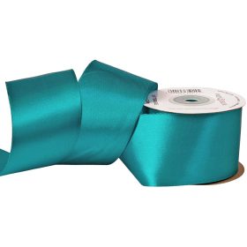 Szatén szalag 50mm x 22.86m - Türkizkék