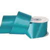 Satin ribbon 50mm x 22.86m - Aqua blue
