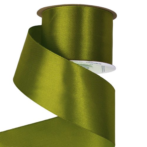 Satin ribbon 50mm x 22.86m - Dark olive green