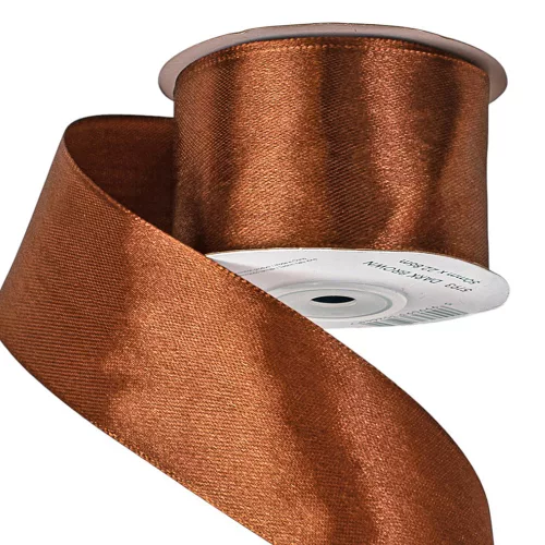 Satin ribbon 50mm x 22.86m - Dark Brown