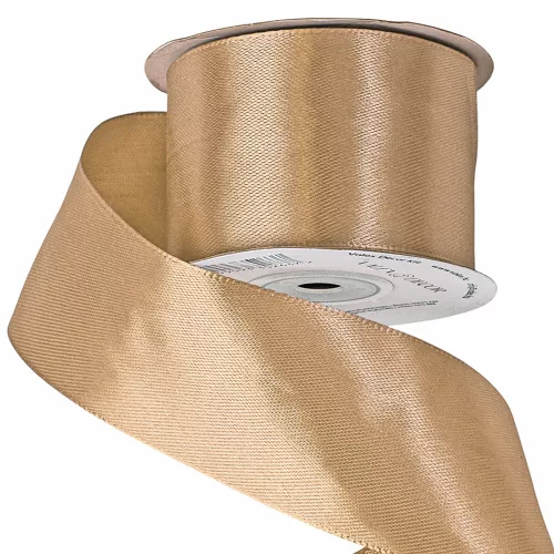 Satin ribbon 50mm x 22.86m - Brown