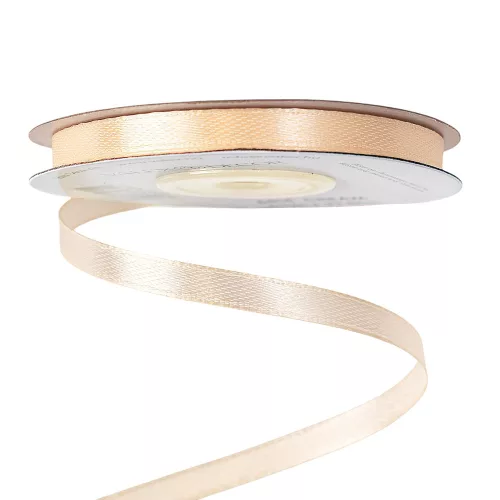 Szatén szalag 6mm x 22.86m - Krém