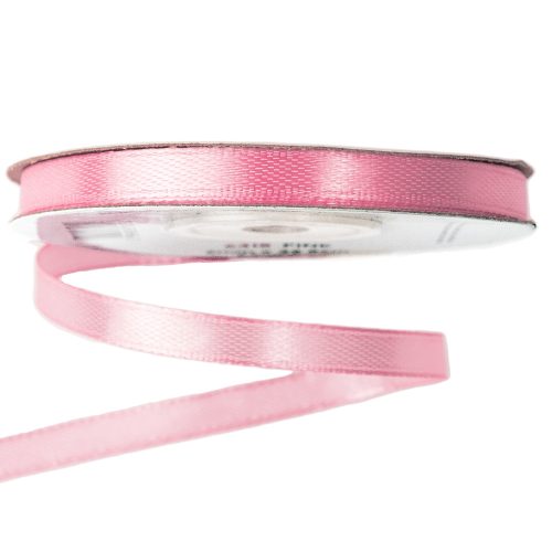 Satin ribbon 6mm x 22.86m - Pink