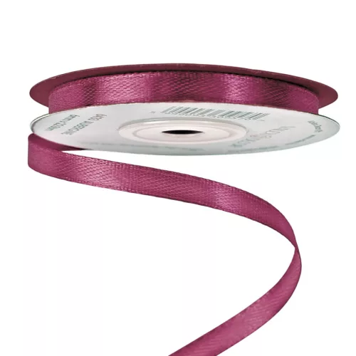 Szatén szalag 6mm x 22.86m - Padlizsánlila