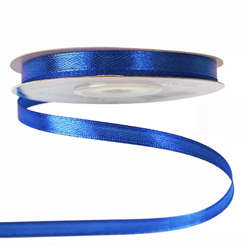 Szatén szalag 6mm x 22.86m - Királykék