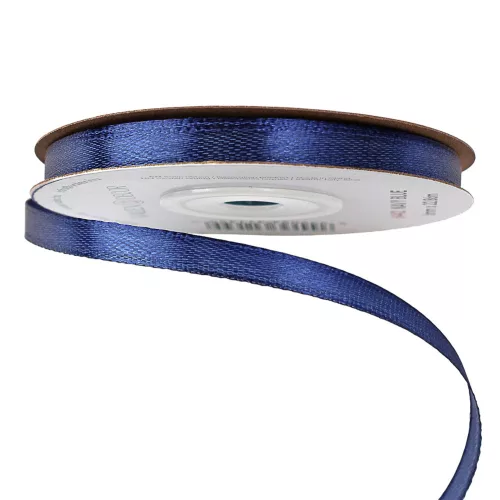 Szatén szalag 6mm x 22.86m - Tengerészkék