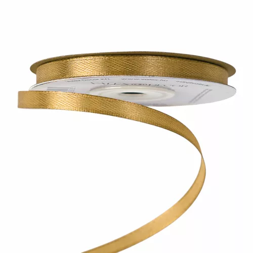 Szatén szalag 6mm x 22.86m - Aranybarna