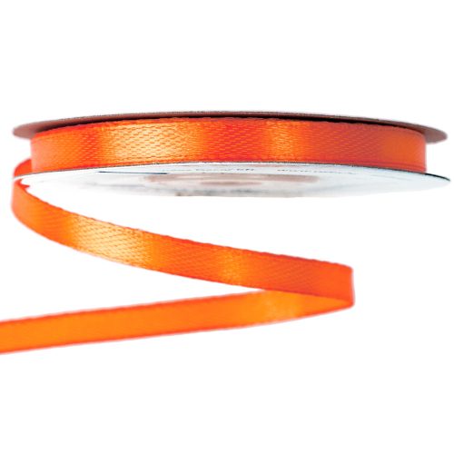 Satin ribbon 6mm x 22.86m - Dark orange