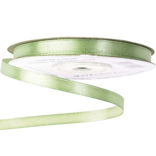 Satin ribbon 6mm x 22.86m - Vintage green