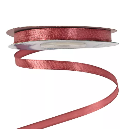 Szatén szalag 6mm x 22.86m - Bronz Rozé