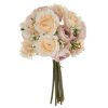 Spherical bouquet of silkflowers diameter: 16,5cm, length: 31cm - Peach