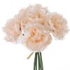 Peony bouquet of silkflowers, 5 strands, diameter: 14cm, length: 26cm - Champagne