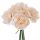 Peónia selyemvirág csokor, 5 szálas, átmérő: 14cm, magasság: 26cm - Pezsgő