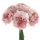 Peony bouquet of silkflowers, 5 strands, diameter: 14cm, length: 26cm - Pink