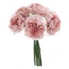 Peony bouquet of silkflowers, 5 strands, diameter: 14cm, length: 26cm - Pink