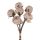 Rose bouquet of silkflowers, 6 strands, stem length: 31cm - Beige