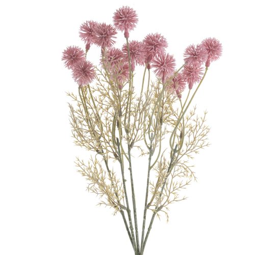 Babérbogyó művirág csokor, 38cm magas - Rózsaszín
