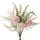Chamonix bouquet of silkflowers, stem length: 38cm - Pinkish