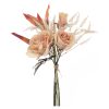 Bouquet of Rose silkflowers, stem length: 41.5cm - Beige