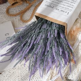 Levendula művirág csokor, 38cm magas - Lila