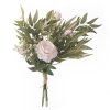 Peony bouquet of silkflowers, 43cm high, 22cm wide