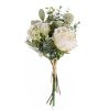 Peony bouquet of silkflowers, 37cm high, 19cm wide