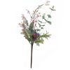Eucalyptus artifical flower bouquet, stem length: 49.5cm - Rose red