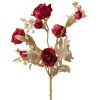 Hamvas rózsa ág, 56cm magas - Vörös