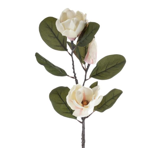 Magnolia branch, length: 75cm - White