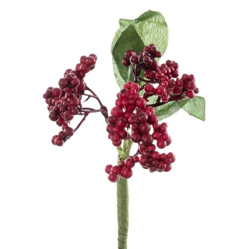 Berry branch, length: 22cm - Red