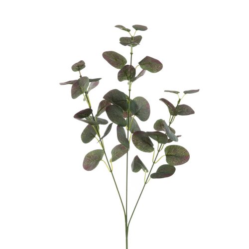 Artificial flower branch, length: 68cm - Burgundy green