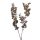 Artificial eucalyptus branch, 38cm high - Cream