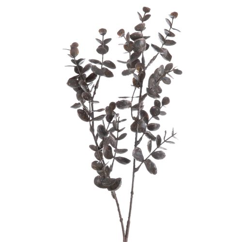 Eukaliptusz műnövény, 38cm magas - Barna