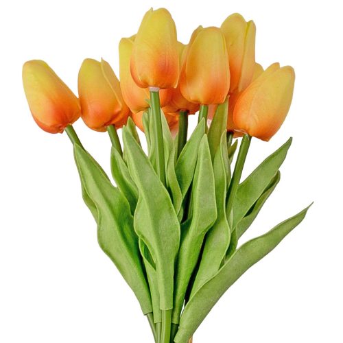 Real touch tulip stem, 32cm high- Orange